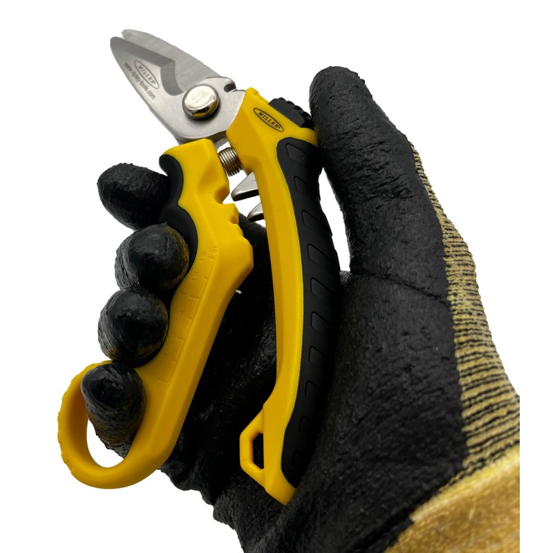 Miller Multi-Purpose KS-3 Angle-Head Fiber Optic Kevlar Scissors, Crimper, and