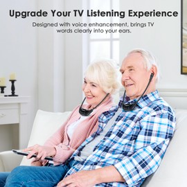 SIMOLIO Digital Wireless Headphones for TV, Dual Wireless Headsets for TV Watching with 3 Tone Presets, Separate Volume & Balance Control, 15 Hours Battery, Connect to Smart Optical, RCA, AUX TVs