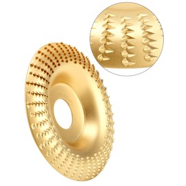 QWORK® 4Pcs Wood Grinding Wheel, Wooden Grinding Disc, Inner Diameter 22.2 mm for Angle Grinders