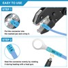 Plustool Crimping Tool for Heat Shrink Connectors AWG22-10, Ratcheting Wire