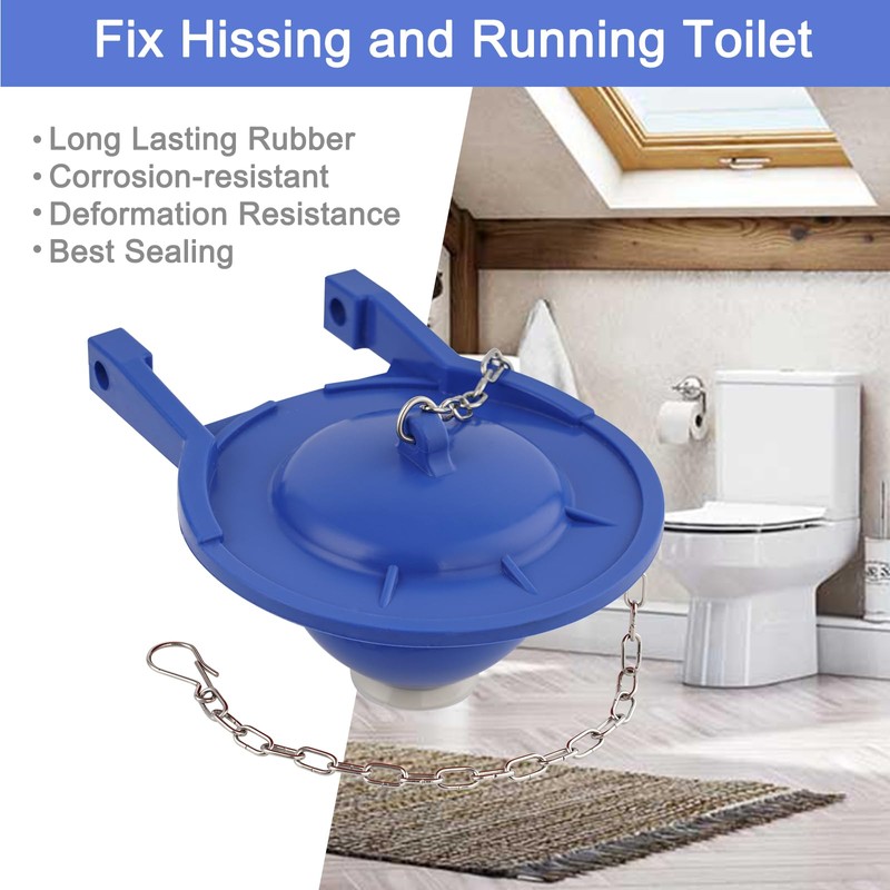 Hibbent 2 Pack Large 3-Inch Toilet Flapper Replacement Compatible with