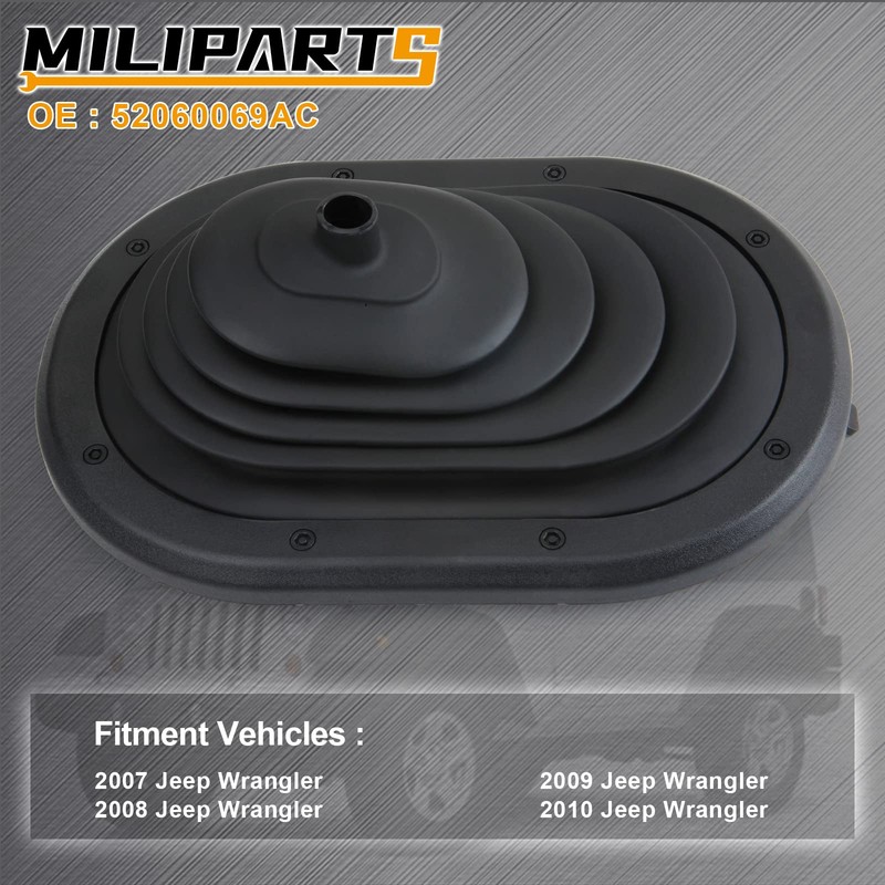 Bota de cambio manual de goma compatible con Jeep Wrangler