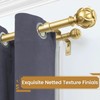 KAMANINA 1 Inch Double Curtain Rods for Windows 72 to