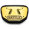 Battle Chrome Football Back Bone Back Plate, Gold/Black Chrome