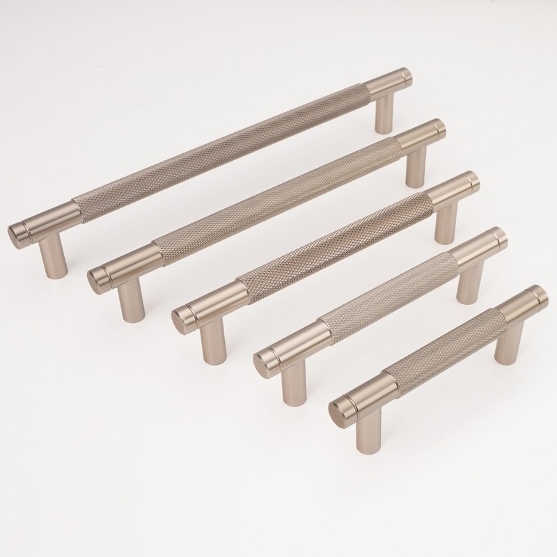 BUKOBYHE 10 Pack 3-3/4 Inch Champagne Bronze Kitchen Cabinet Handles