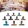 10PCS Colorful Metal Hinge Clips Multifunctional File Money Clamps for