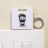 Azeeda 'Hipster Chibi Man' Keyring Tape Measure/Spirit Level Tool (KM00042458)