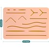 Suture Practice Pad 3-Layer Silicone with 14 Pre-Cut Wounds –