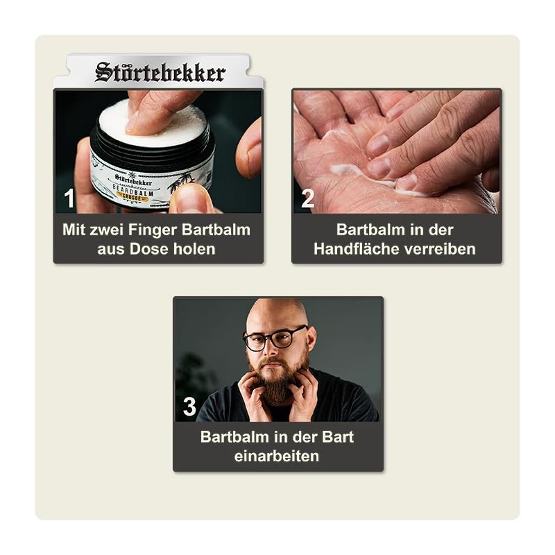 Störtebekker® Premium Beard Balm Nourishes the Beard and Brings it