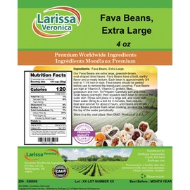 Fava Beans, Extra Large (4 oz, ZIN: 526098)