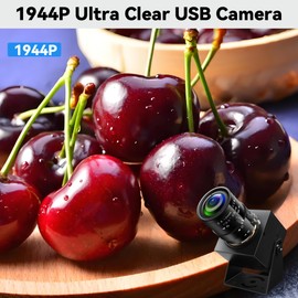 IFWATER 5Megapixels USB Camera CS Mount Manual Focus Webcam with 2.8-12mm 4X Telephoto Optical Lens 1944P 30fps Color Sensor Industrial Camera Free Driver Plug and Play for Window Linux Mac