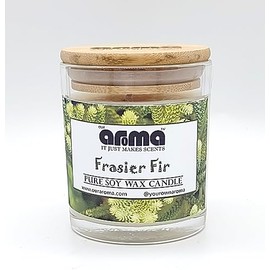 Our Aroma 10 Oz Christmas Spruce Tree100% Soy Wax Jar Candle - Christmas Tree Blend