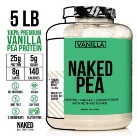 Naked Nutrition VANILLA PEA PROTEIN POWDER - 5LB - VEGAN - Non GMO