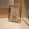 AhaGo Gold Floating Picture Frame (6x8 Inches, Vertical), For Photo