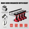 Gembirov Heavy-Duty Floating Drill Organizer Rack - Carbon Steel Hook