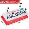 XCLPF Silicone License Plate Frame Covers 2 Pack- Front and
