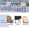 LOKATSE HOME 3 Pieces Outdoor Rocking Wicker Chair Set Armchairs