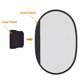 WANPOOL Sombrilla de la Ventanilla del Coche Manija del Techo del Coche Parasol y Bloqueador de la luz Solar para Niños y Adultos - Plateado