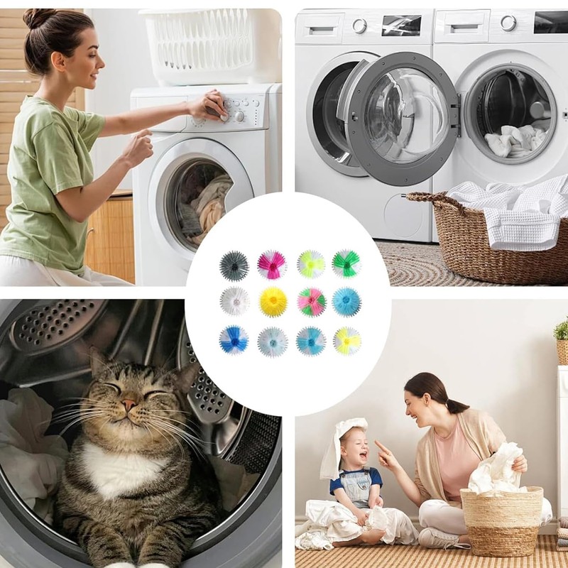 Pack of 6 Laundry Balls for Tumble Dryers, Tumble Dryer
