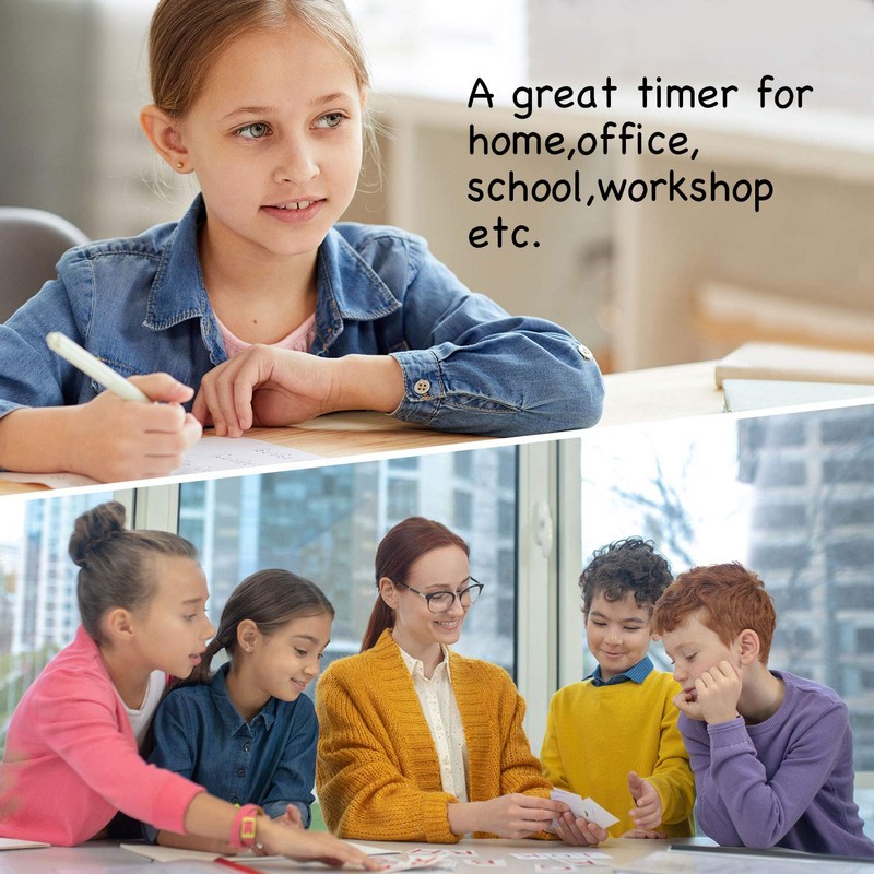 2-in-ONE Digital Timer for Kids (Count-Down) / Stopwatch (Count-Up) with