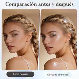 Gel de Purpurina para Cuerpo y Rostro,Maquillaje en Gel con Purpurina,Set de Brillo Lentejuela con Efecto Sirena para Maquillaje de Labios para Cabello,Ojos,para Decoración Corporal (24 Colores)