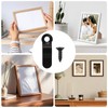 Xindojuz 120 PCS Picture Frame Backing Clips, Black Pictures Frame