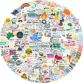 Inspirational Words Stickers [ 200PCS ] Positive Motivational Quote Stickers for journaling, Scrapbooking, Water Bottles, Waterproof Sticker Packs Decals, Vision Board Kit for Teens Adults supplies