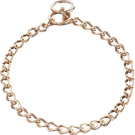 Herm Sprenger Curogan Choke Dog Training Chain Collar Hypoallergenic Nickel Free No-Pull Slip Collar for Small Medium Large Dogs for Easy Control Show Chain Collar Made in Germany 3mm 24in 60cm