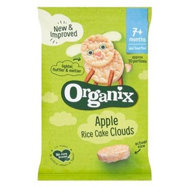 Organix Rice Cake Clouds with Apple & Cinnamon Bio & Gluten Free For 7+Months 40gr
