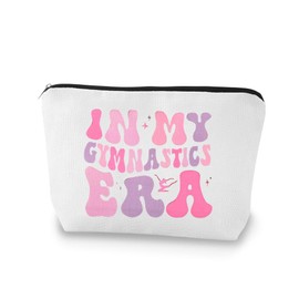 Pliwcas Gymnastic Makeup Bag for Women Girls Gymnastics Birthday Gifts for Girls Daughter in My Gymnast Era Christmas Gift for Gymnastics Lovers Gifts for Teens Gymnastic Cosmetic Bag for Girl