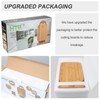 Bamboo Cutting Board Set for Kitchen,Small Cutting Boards with Holder,Serving