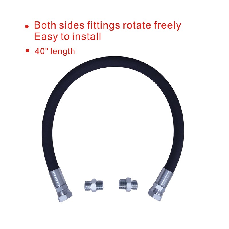 Upgraded Compressor Jumper Hose, High-Temperature 320°F, 1/2" x 40"Length, 1/2"