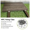 SUPAWAY Pack of 100 WPC Tile Clips 6.5 mm Plank