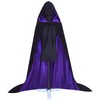 Charm&Cstay Black and Purple Cloak with Hood for Men and
