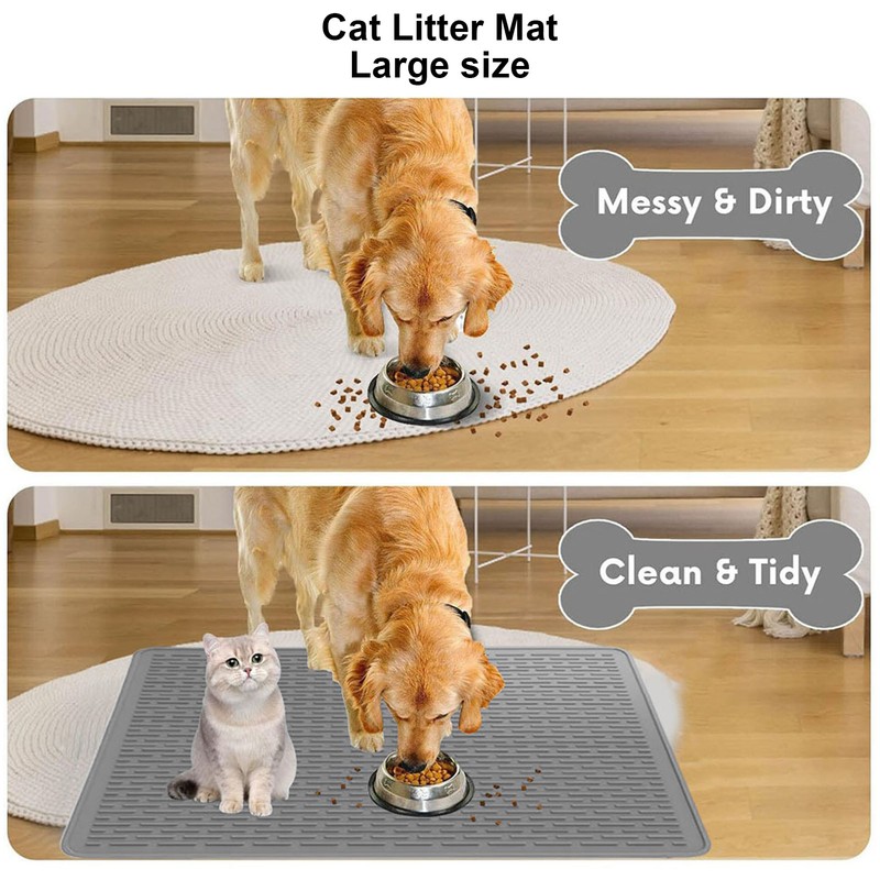 Cat Litter Mat Anti Slip Versatile Silicone Large Kitty Litter