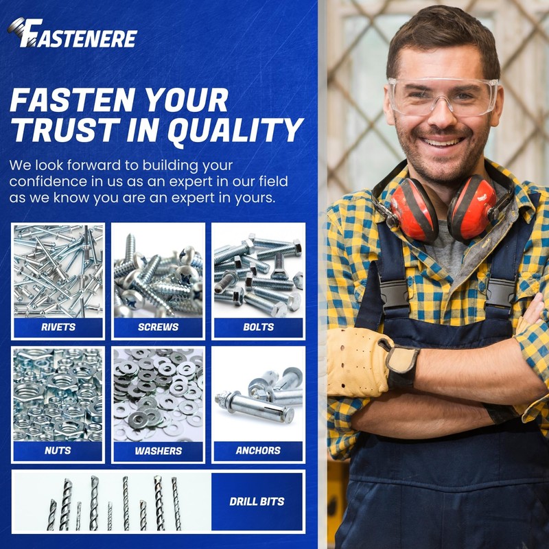 Fastenere Button Head Socket Cap Screws - 1/4-20 x 2-1/2"