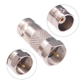 RFaha 6pcs F Type Male Plug to BNC Female Connector RF Coax Adapter for Antenna CCTV Camera(F129-6)