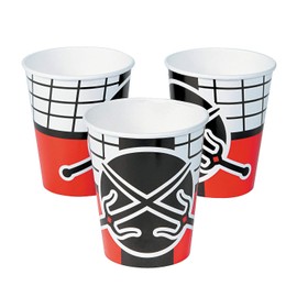 Fun Express - Ninja Warrior 9oz Cups for Birthday - Party Supplies - Print Tableware - Print Cups - Birthday - 8 Pieces