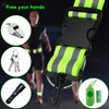 LoNinLoAn 2Pcs High Visibility Reflective Bands with 4 Reflective Armbands