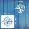 FINGERINSPIRE Compass Stencil 30x30cm Plastic Reusable for Walls, Wood, Canvas