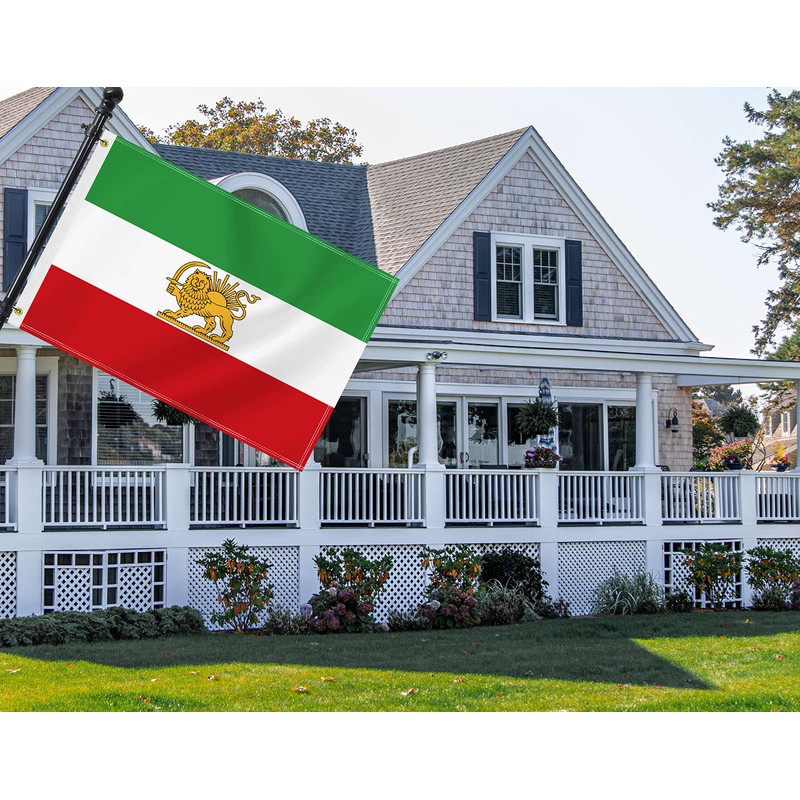 2×3 FT Former Iran Flag,Medium 60×90 CM Old Iranian Persia