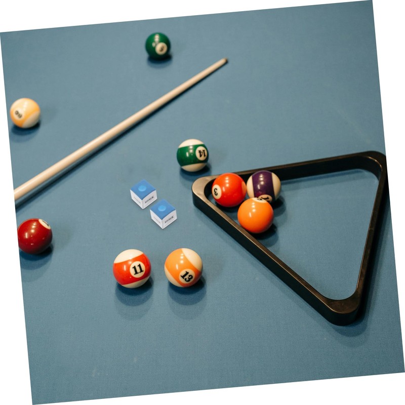 Kisangel Billiards Chalk Cubes 12 Pieces Pool Chalk for Snooker