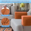 uxcell 4Pcs Stretch Armrest Covers, Polyester Soft Armchair Slipcovers Couch