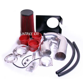 PERFORMANCE HEATSHIELD COLD AIR INTAKE KIT FIT 1997-2003 Ford F-150 Expedition / 1997-1999 F-250 4.6 4.6L 5.4 5.4L V8 ENGINE (RED)