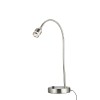 Homeroots Brushed Steel Metal Led Adjustable Desk Lamp