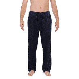 Gioberti Mens Super Soft Plush Pajama Pants, Navy, Small