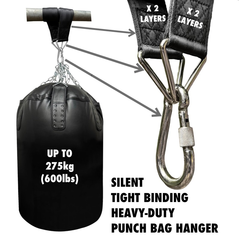 BULL DOZA FIGHT WEAR 1ft Heavy Duty Punch Bag Hanging