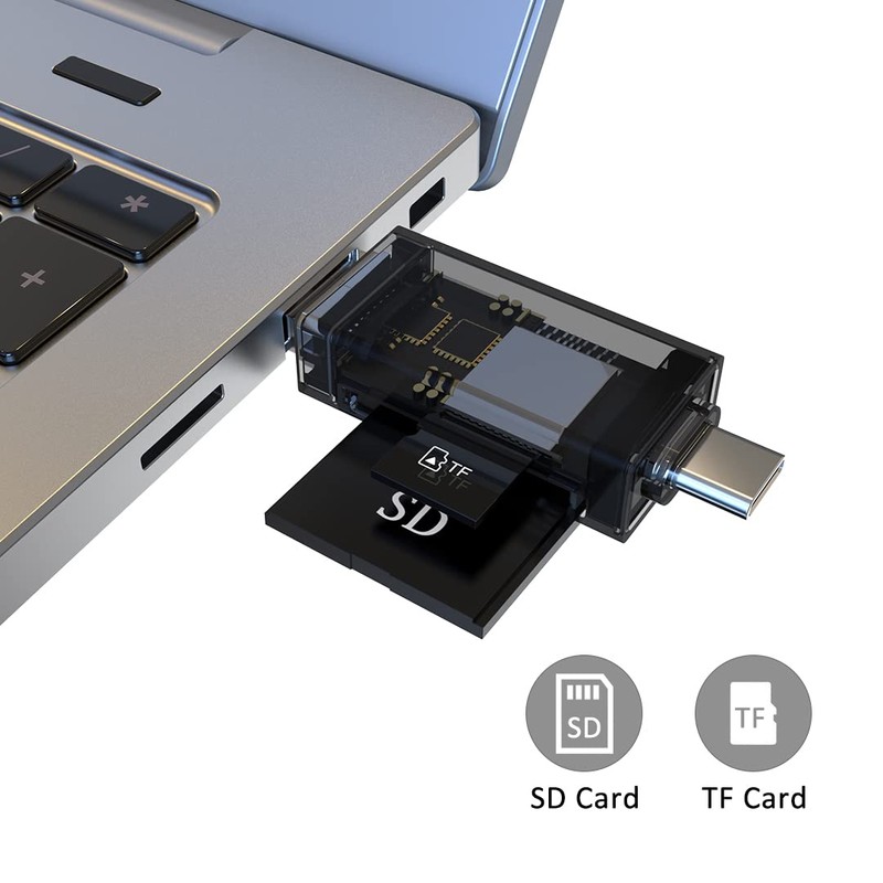 SD Card Reader,DHTtechky USB 3.0/USB C Memory Card Reader Adapter,Camera