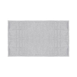 Mosobam Luxury Turkish Bath Mat 20X34 Light Grey (Gray) 1000 GSM Bamboo Viscose & Aegean Turkish Combed Cotton