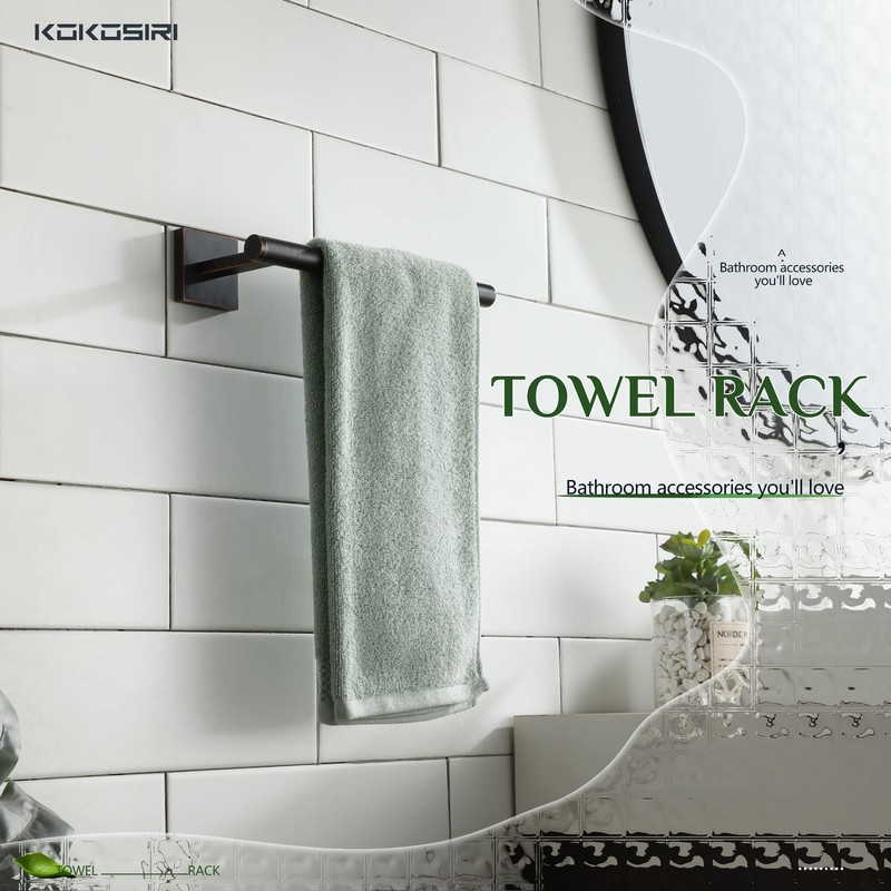 KOKOSIRI Bathroom Towel Bar Hand Towel Holders Wall Mount Toilet